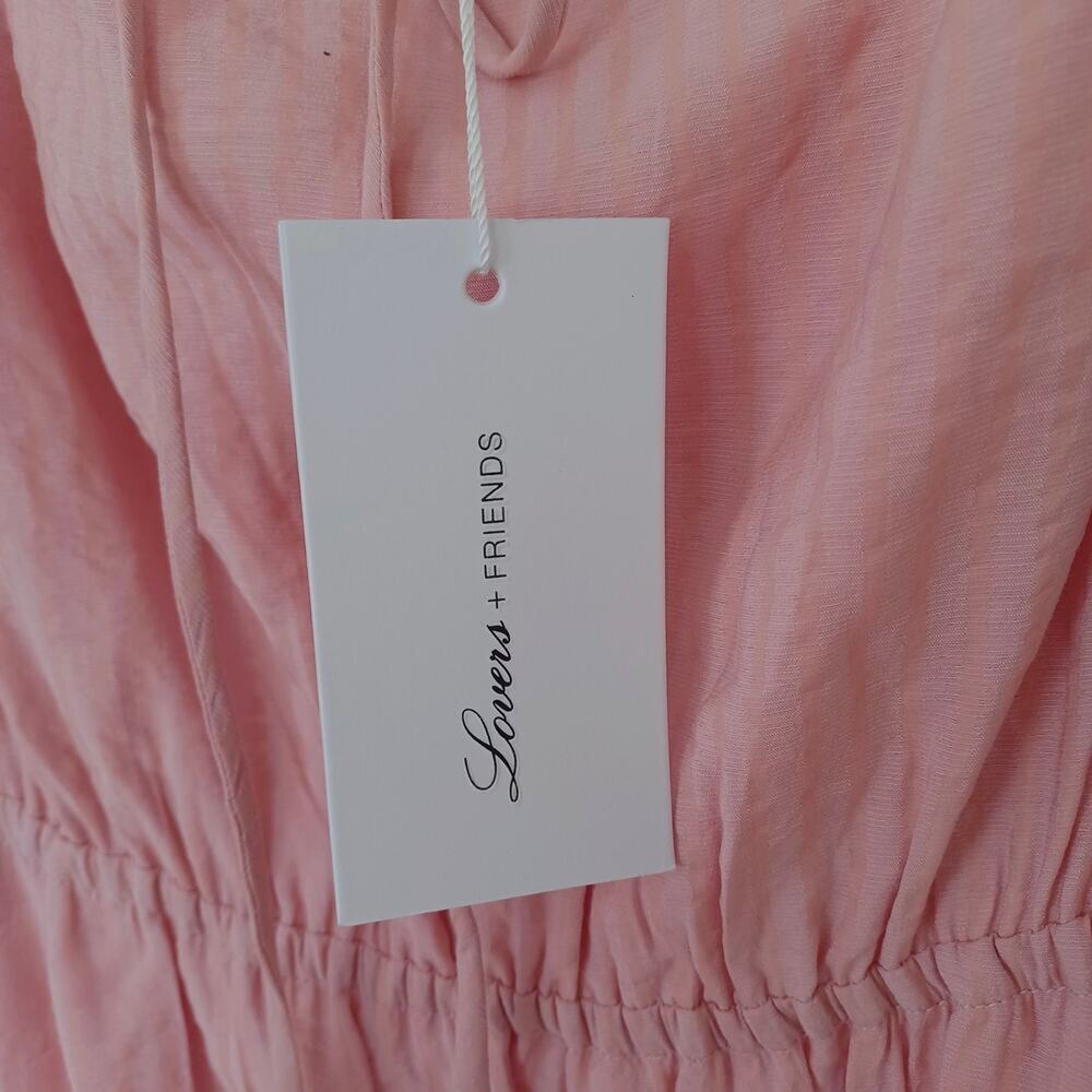NWT Lovers + Friends Rosalie Midi Dress Coral Size M Sold Out - Picture 10 of 12
